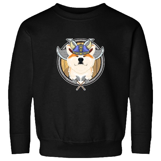 Akita Pet Inu I Valhalla I Viking Dog Sweatshirts
