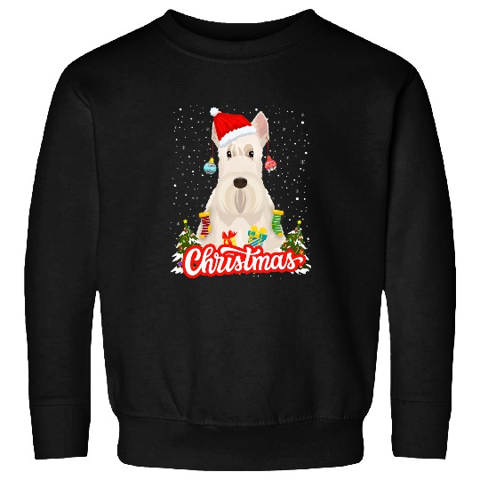 Scottish Terrier Pet Christmas Idea For Women xmass Scottie Dog 4 Sweatshirts