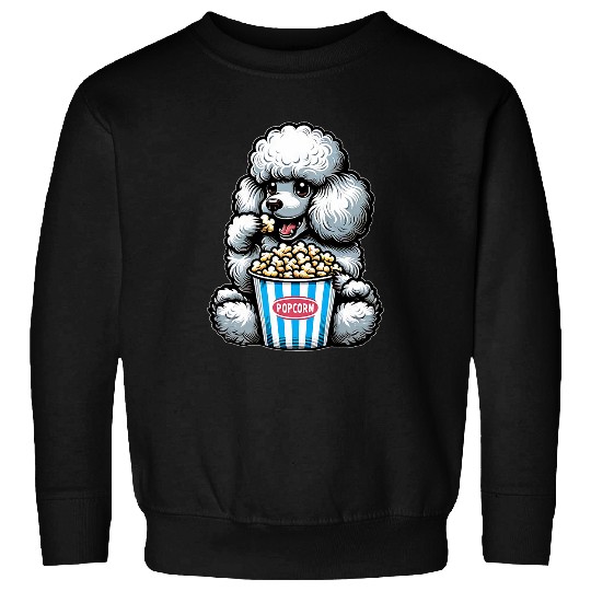 Poodle Dog Popcorn carnivals Costume Cinema Sweatshirts