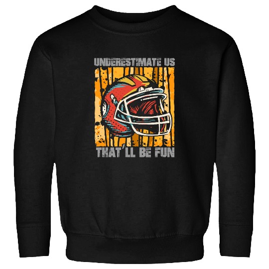 Sport American Football College Teams Vintage Lineman 1 Sweatshirts