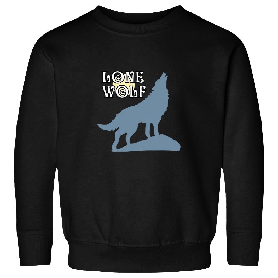 Coyote Mammal Cute Lone wolfs Lover Strength Wilderness Full Moon Aesthetic Sweatshirts
