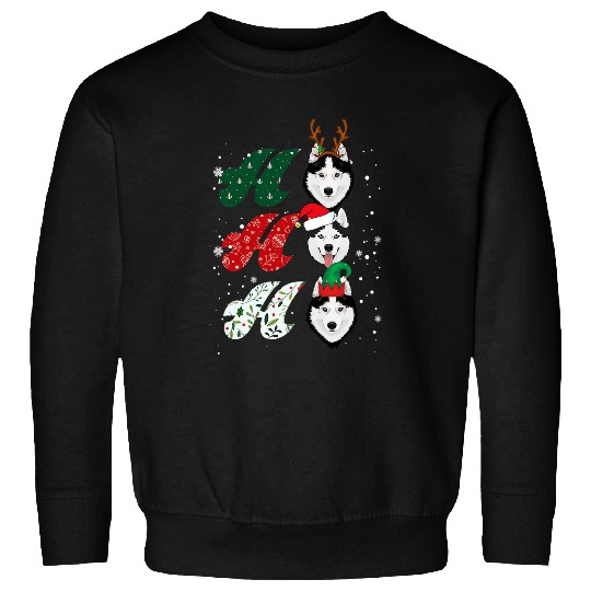 Husky Pet Ho ho ho husky Christmas Tree xmass bests Funny Sweatshirts