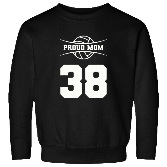 Sport Volleyball Player 38 Volleyball Mom Jersey Number Sweatshirts