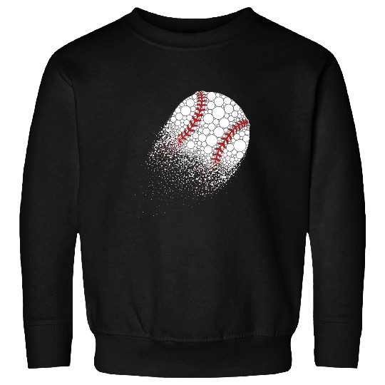 Sport Baseball Funny Baseball Ball With Polka Dots Happy Dot Day Boys Kids Sweatshirts