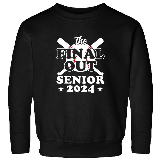 Sport Baseball Senior 2024 Baseball Funny Senior Year Class of 2024 Sweatshirts
