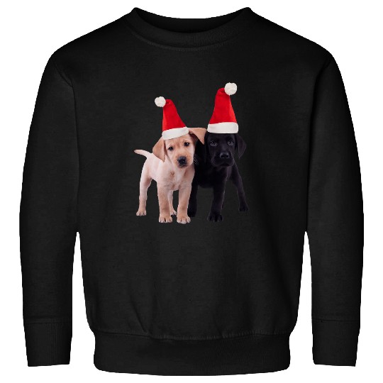 Labrador Pet Black Yellow Lab Puppies Santa Christmas Dog Sweatshirts