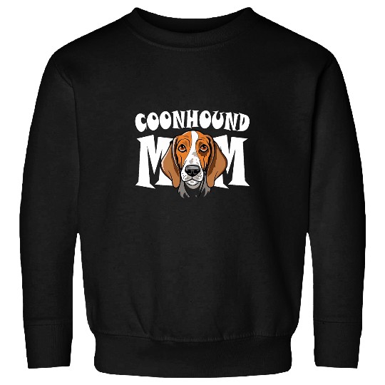 Coonhound Pet Womens Coonhound Mom Cute American English Coonhound Dog Mother Sweatshirts