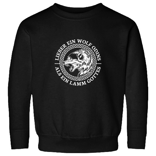 Coyote Mammal Dear a wolfs Odins As A Lamb of God Viking Sweatshirts