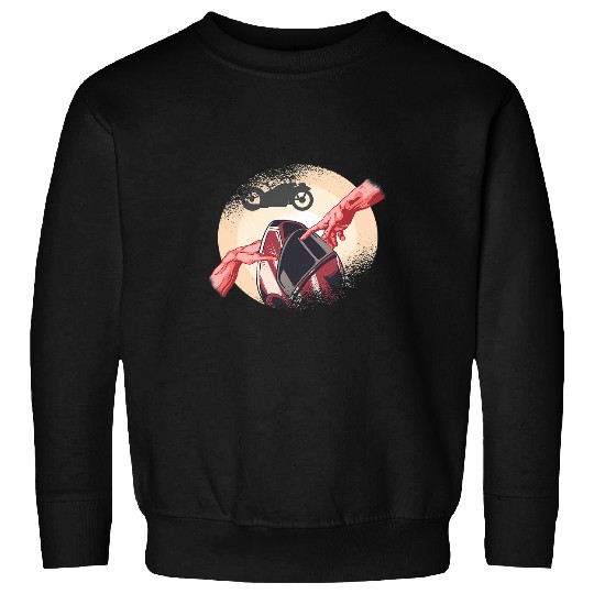 Motorcycle Blessed Motorcycle Helmet Biker Chopper Sweatshirts