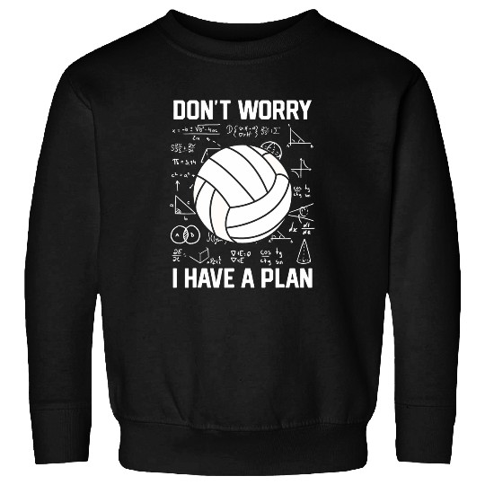 Sport Volleyball Dont Worry I Have A Plan School Spiker Volleyball Coach Sweatshirts