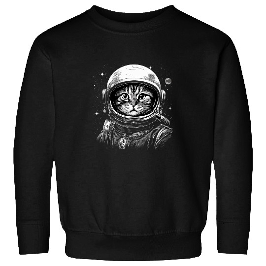 Astronaut Cat Funny Cat Lovers Space Cat Astr Sweatshirts