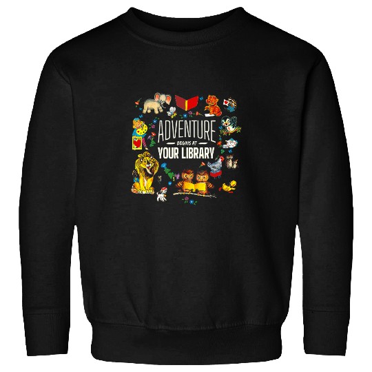Adventure Begins At Your Library Summer Reading 2024 Animals Sweatshirts