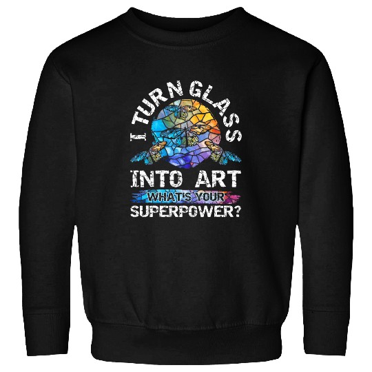 Funny stained glass art and stained glass artist 2 Sweatshirts