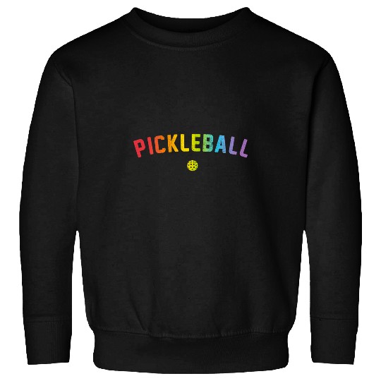 Sport Pickleball Lover Gay Pride Rainbow Pickle Ball Player Sweatshirts