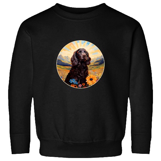 Boykin Spaniel Pet Cute Boykin Spaniel Flower Mountain Swamp Poodle Puppy Sweatshirts