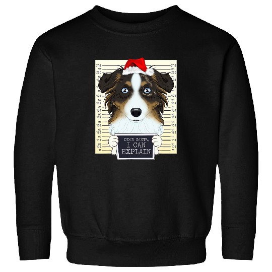 Australian Shepherd Pet Dear Santa I Can Explain I Christmas Sweatshirts