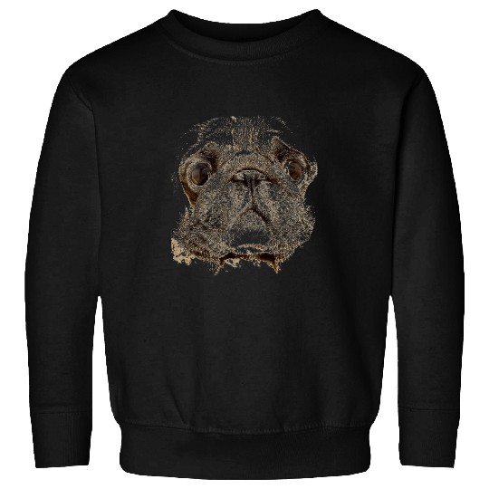 Pug Pet Animal Face Sweatshirts
