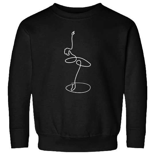 Discover Ballet Dancer OneLine Ballerina Art Minimalist Sweatshirts