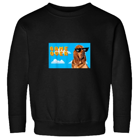 Bloodhound Pet 8Bit Game Over Sweatshirts