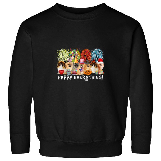 Pekingese Pet Happy Everything Pekingese Dog Seasons All Year Tree Lover41 Sweatshirts