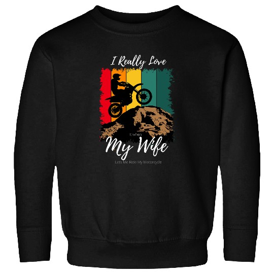Discover Funny Motorcycle Rider vintages Riding Adult Joke Biker Sweatshirts