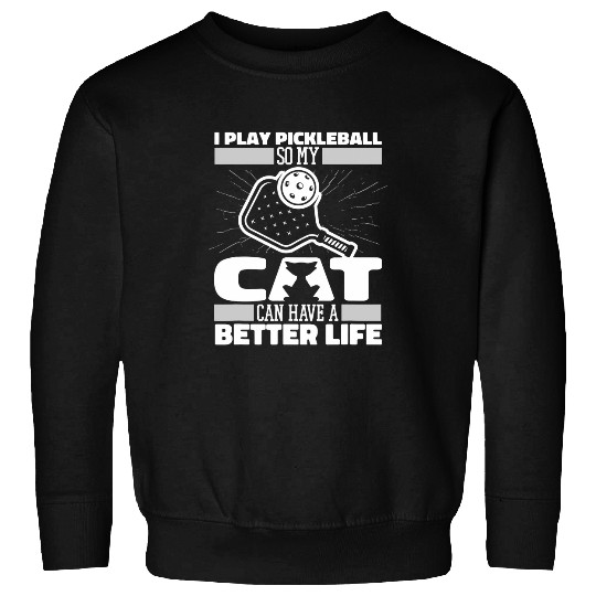 Sport Pickleball Paddle Cat Sport Pickle Ball 2Pickleball Sweatshirts