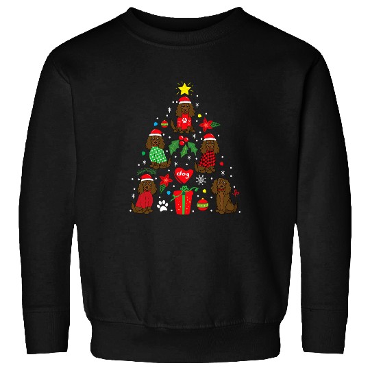 Boykin Spaniel Pet Christmas Ornament Tree Dog Mom Sweatshirts