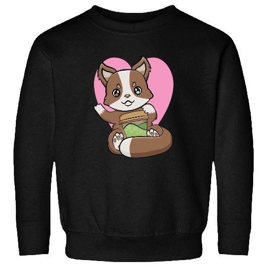 Australian Shepherd Pet Mochi Drink Australian Shepherd Kawaii Milk Tea And Dog Love Sweatshirts