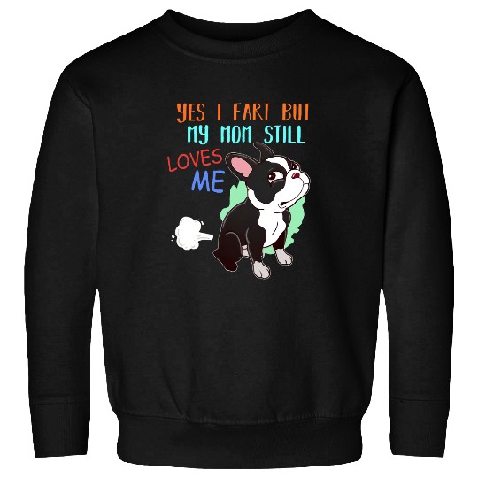 Boston Terrier Pet Funny Boston Terrier Who Farted 8 Sweatshirts