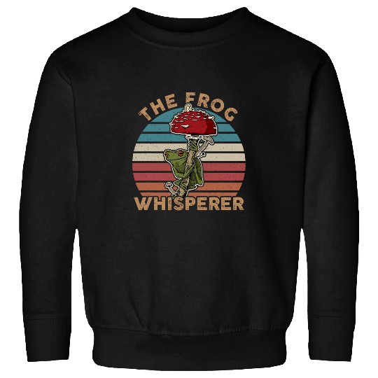 Toad mushroom wildlife biologist cute garden cottage flower 15 Sweatshirts