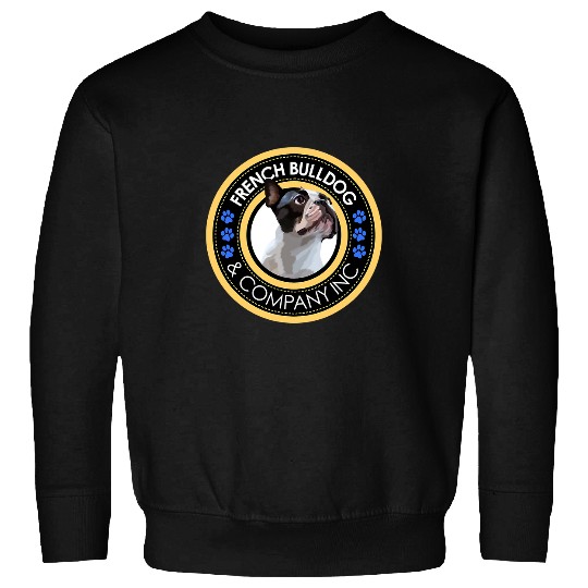 French Bulldog Pet Frenchie Dog Company Graphic Design Art 136 Sweatshirts