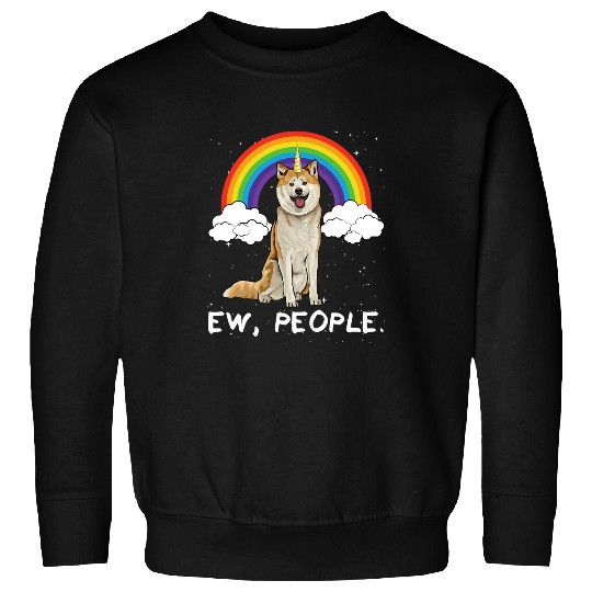 Akita Pet Rainbow Akita Ew People Unicorns Dog Sweatshirts