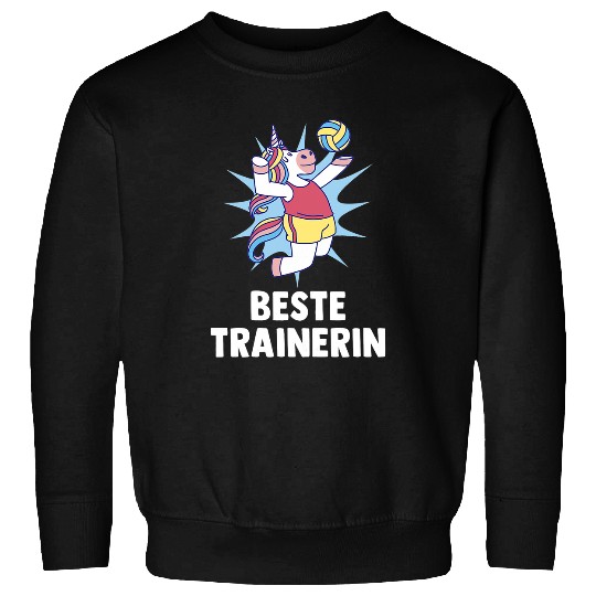 Sport Volleyball Unicorns Womens Volleyball Trainer Unicorns Funny Volleyball Coach Sweatshirts