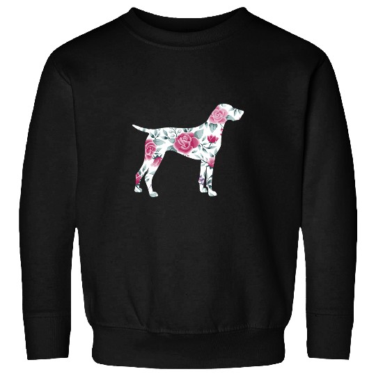 German Shorthaired Pet Womens German Shorthair Pointer Silhouette GSP Mom 8 Sweatshirts