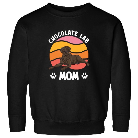 Labrador Pet Retriever Dog Chocolate Lab Mom Sweatshirts