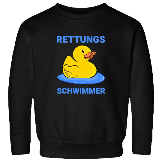 Yellow Rubber Duck Squeaky Bath Master Lifeguard Sweatshirts