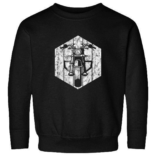 Bobber Custom Chopper Motorcycle Biker Retro Silhouette Sweatshirts