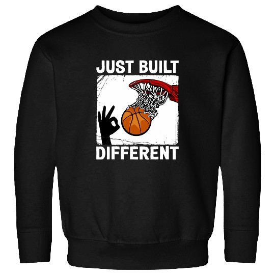 Sport Basketball Im Just Built Different 3 point hand sign Sweatshirts
