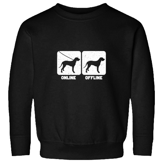 Funny Wirehaired Vizsla Dog Online Offline Sweatshirts