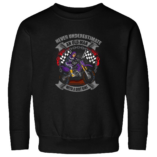 Motorcycle Grandparents Biker Grandma Motocross Pension Sweatshirts