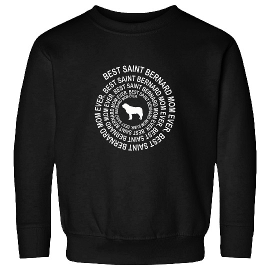 bests Saint Bernard Mom Ever Spiral Dog Lover Mothers Day Sweatshirts