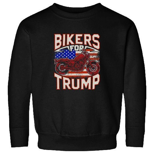 Bikers For Pro Trump 2Elected Motorcycle Rider Sweatshirts