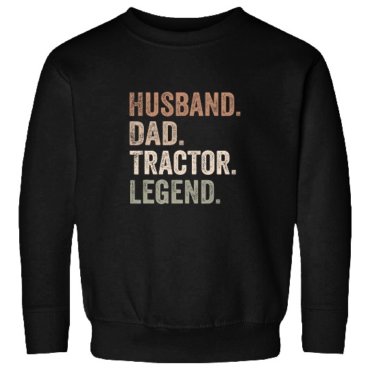 Mens Funny Tractor Dad Husband Farming Agriculture Fathers Day Sweatshirts