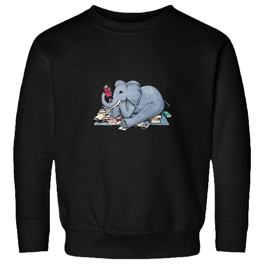 Elephant Mammal and Sunflowers 331 Sweatshirts