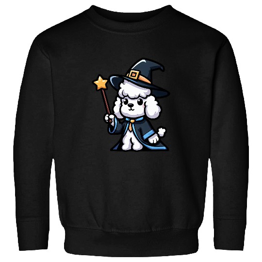 Poodle Wizard Funny Dog Magic Sweatshirts