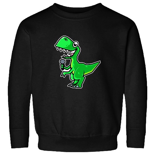 Dinosaur Pet Dinosaur Sing Karaoke Kids Kawaii Neko Anime Sweatshirts