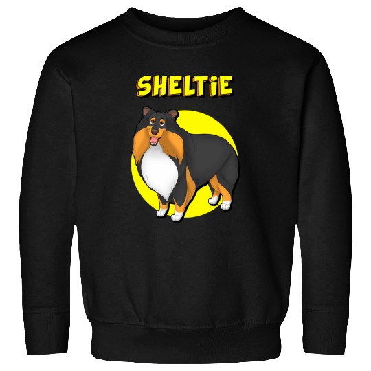 Cute Sheltie Black White Tan Shetland Sheepdog Sweatshirts