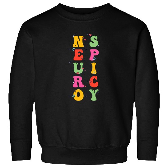 ADHD Ribbon Cool Neurospicy Neurotypical Neurodiversity Adhd Spectrum Sweatshirts