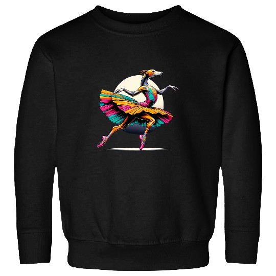 Ballerina Whippet Dog Dancing Sweatshirts