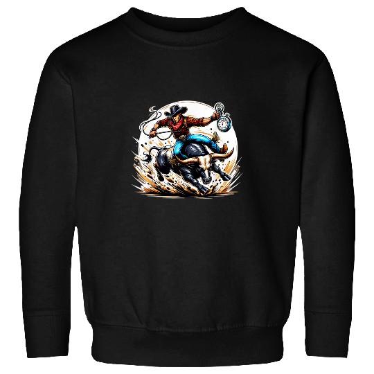 Cowboy Rodeo Bull Riding Livestock Show Farmer Cattle 29 Sweatshirts